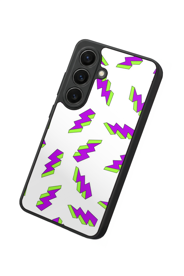 Samsung Galaxy S26 Uyumlu Simsek Tasarımlı Glossy Premium Kılıf