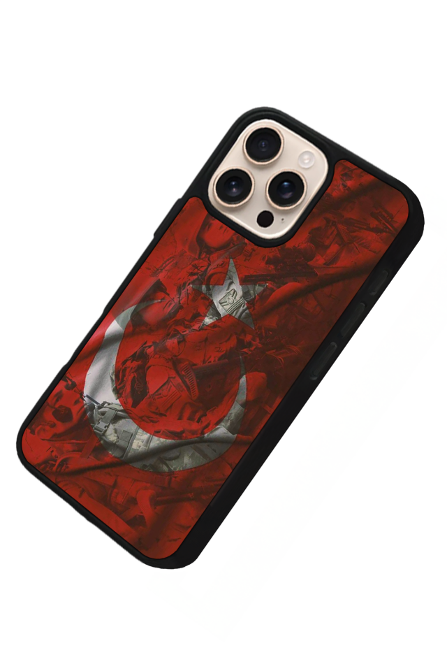 iPhone 15 Pro Max Uyumlu TürkBayragi Tasarımlı Glossy Premium Kılıf