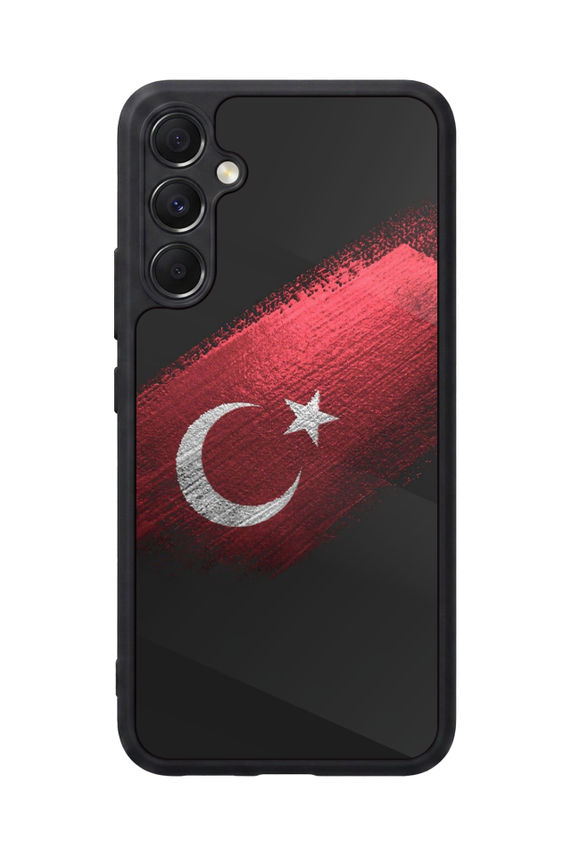 Samsung Galaxy A34 Uyumlu Türk Bayragi Tasarımlı Glossy Premium Kılıf