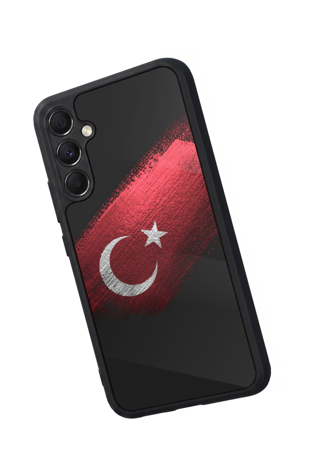 Samsung Galaxy A34 Uyumlu Türk Bayragi Tasarımlı Glossy Premium Kılıf