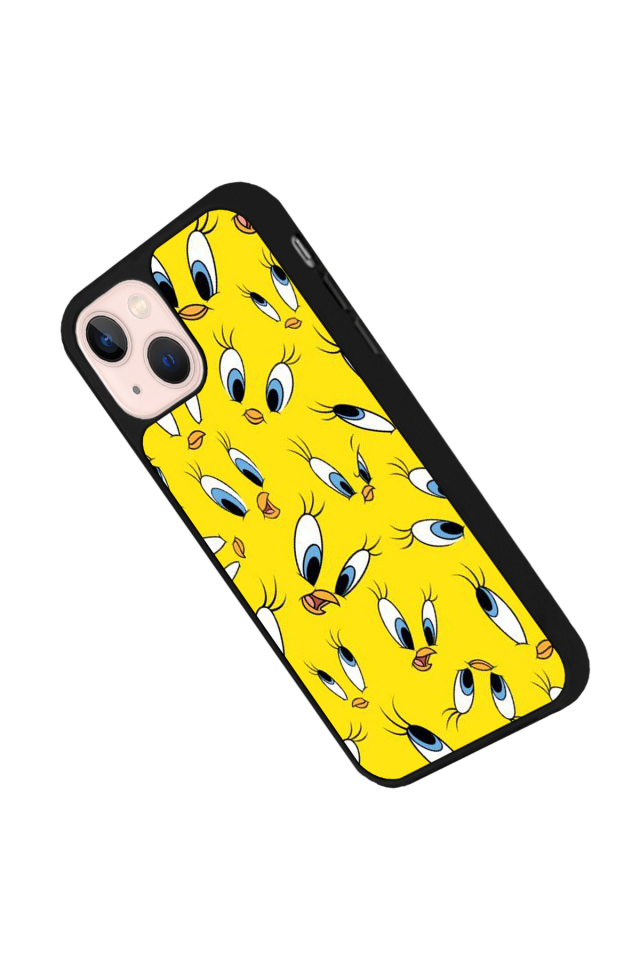 iPhone 13 Mini Uyumlu Tweety Tasarımlı Glossy Premium Kılıf
