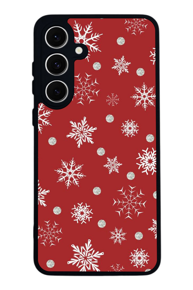 Samsung Galaxy S24 FE Uyumlu Yilbasi Christmas Tasarımlı Glossy Premium Kılıf