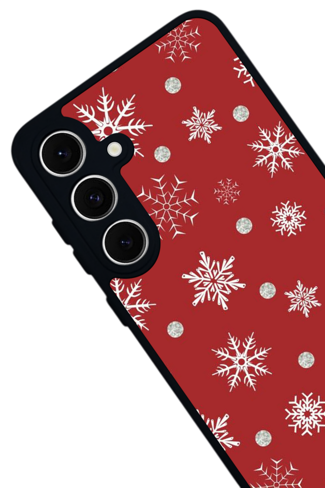 Samsung Galaxy S24 FE Uyumlu Yilbasi Christmas Tasarımlı Glossy Premium Kılıf
