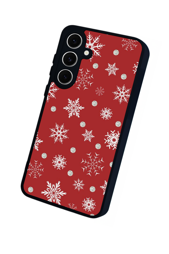 Samsung Galaxy S24 FE Uyumlu Yilbasi Christmas Tasarımlı Glossy Premium Kılıf