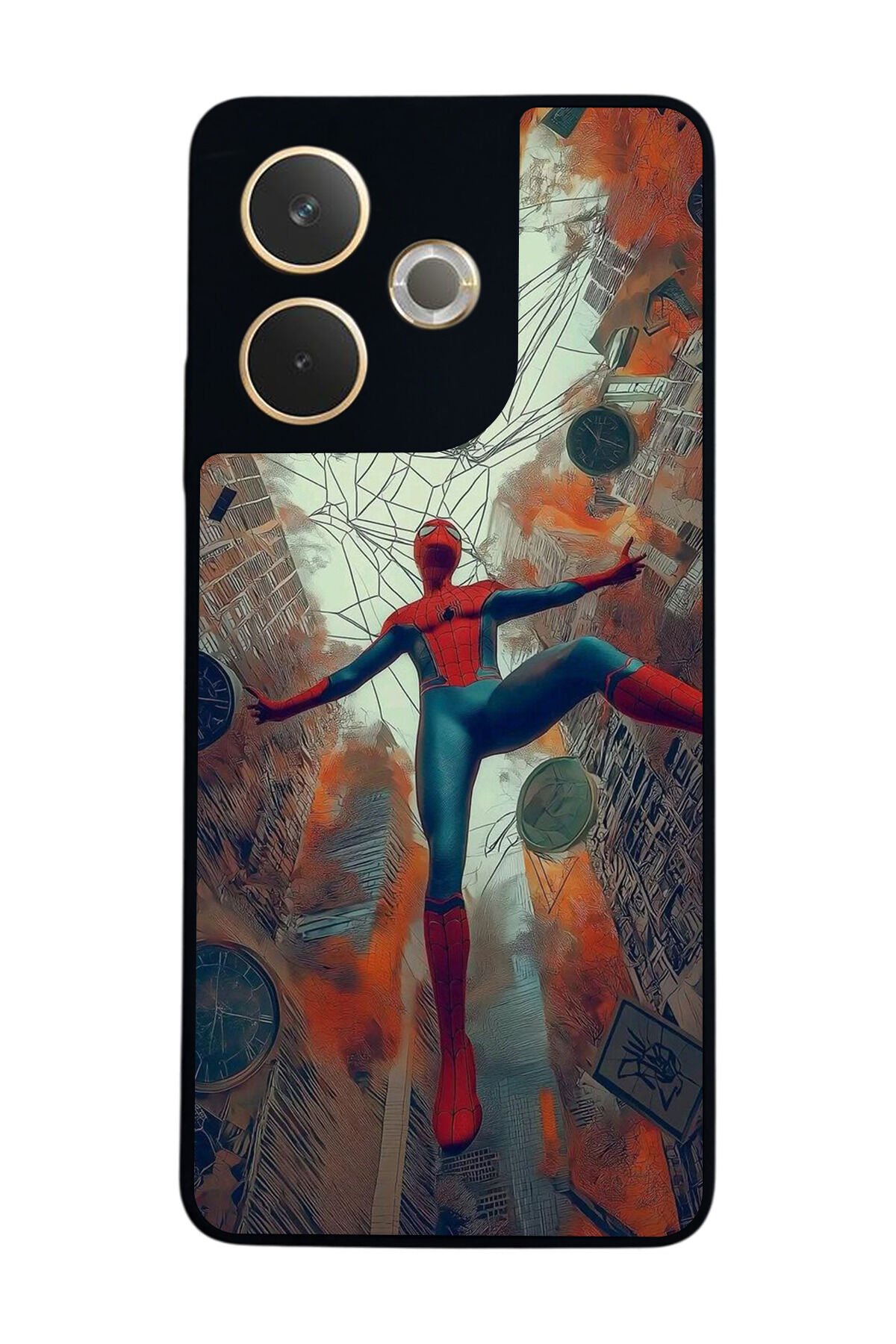 Oppo A5 Pro Uyumlu Spider Man ( Örümcek Adam ) Tasarımlı Glossy Premium Kılıf