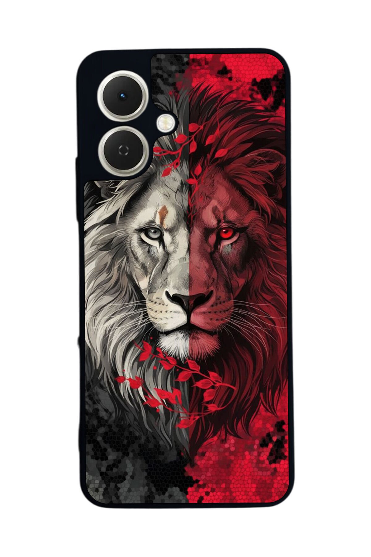 Tecno Spark GO 2 Uyumlu Aslan Tasarımlı Glossy Premium Kılıf