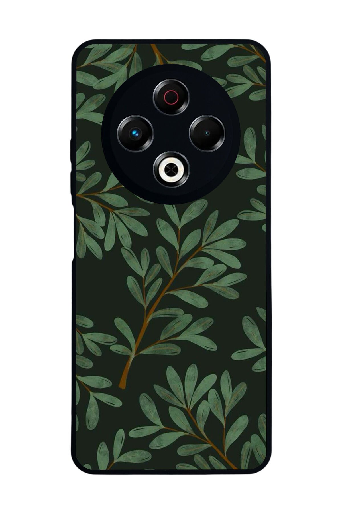 Tecno Spark 30 Uyumlu Botanik Tasarımlı Glossy Premium Kılıf