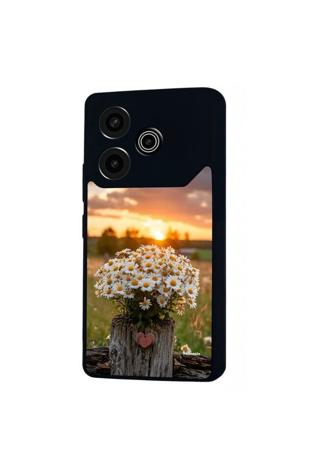Tecno Pova 6 Uyumlu Cicek Tasarımlı Glossy Premium Kılıf
