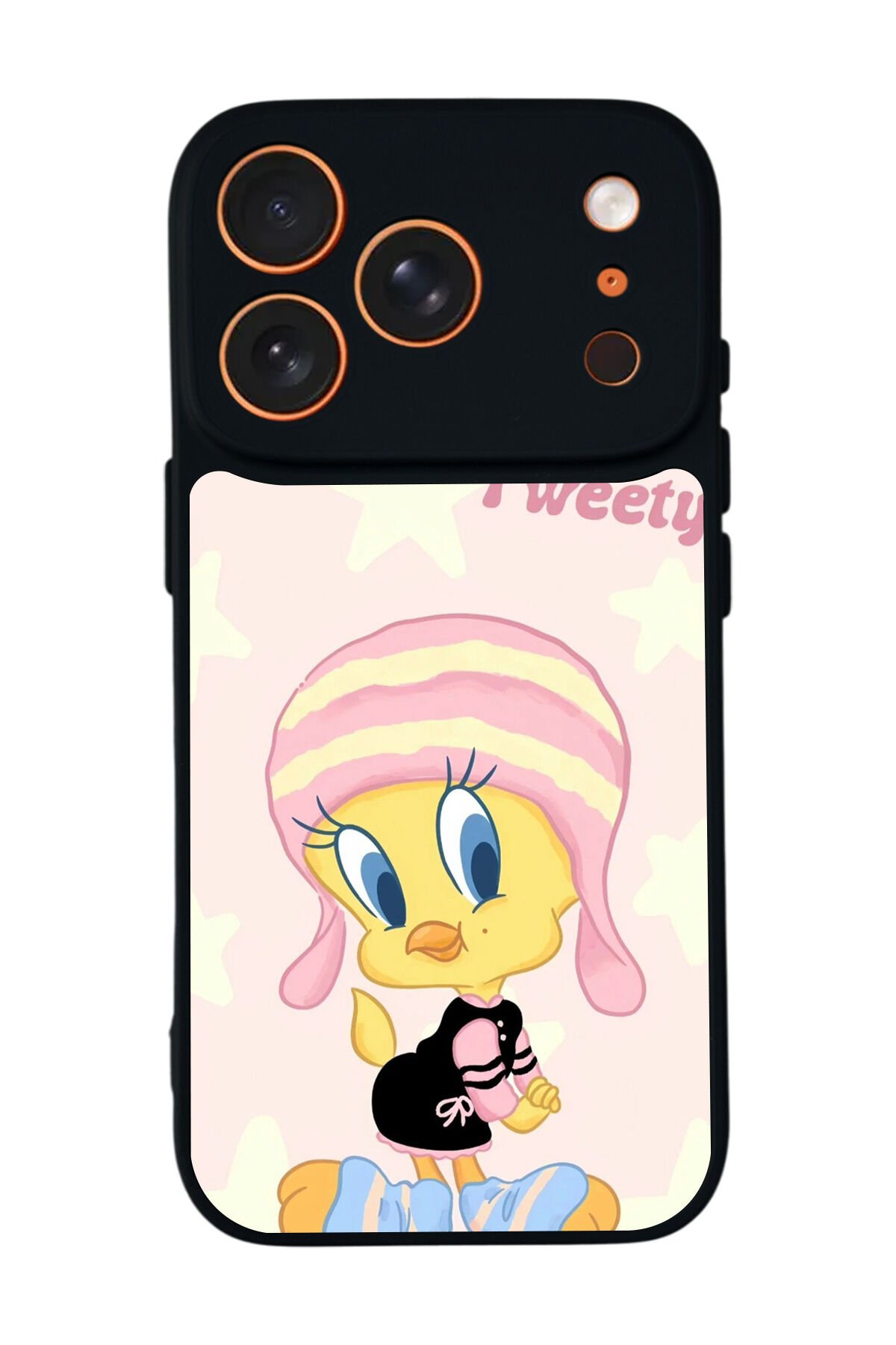 iPhone 17 Pro Max Uyumlu Tweety Tasarımlı Glossy Premium Kılıf