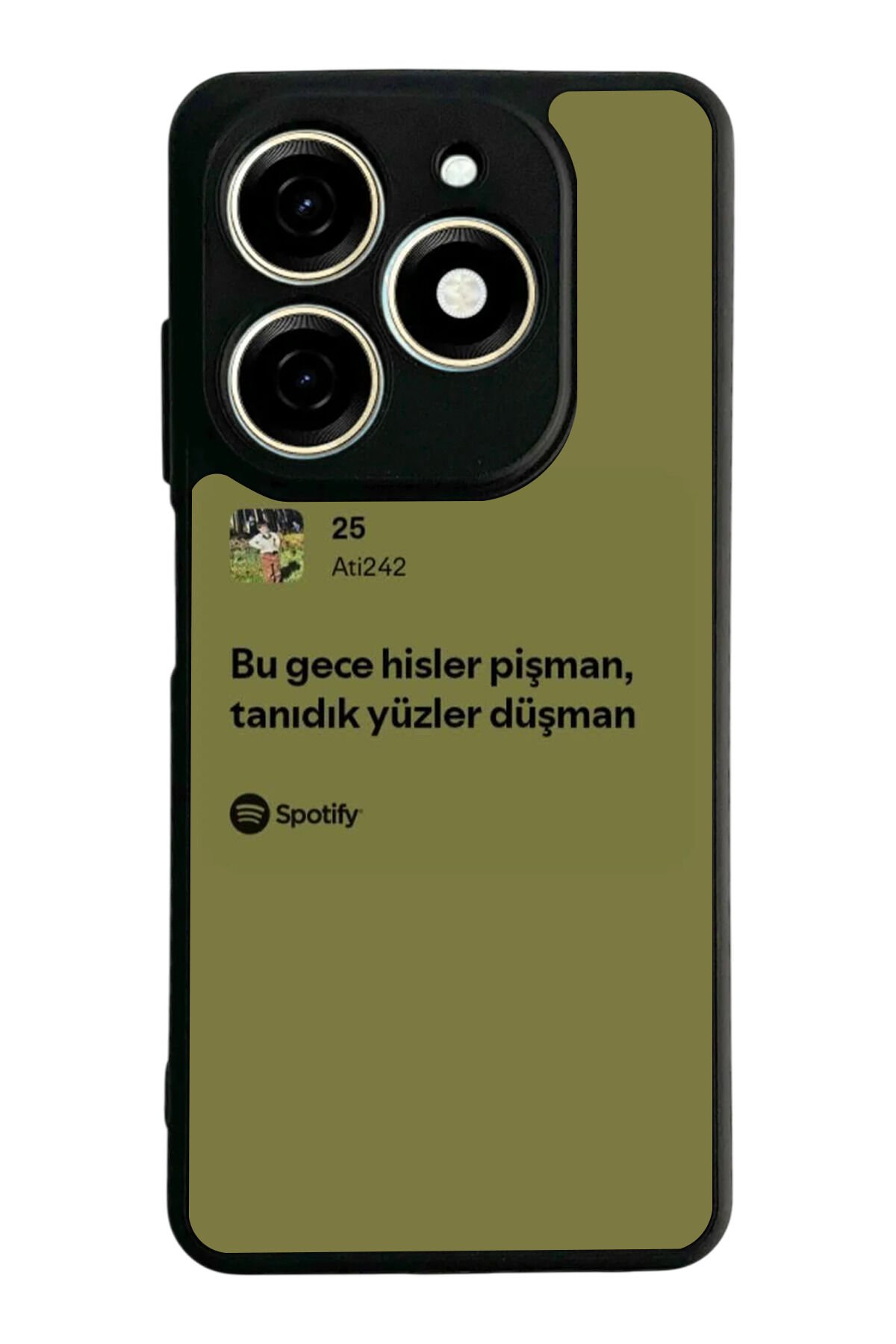 Infınıx Smart 8 Pro Uyumlu Sarki Sozleri Tasarımlı Glossy Premium Kılıf