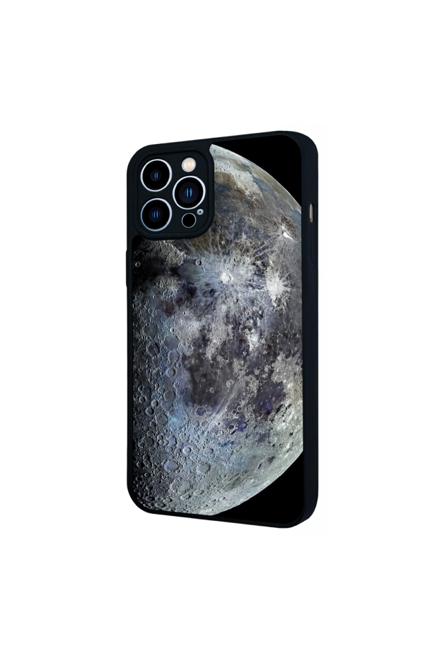 iPhone 13 Pro Max Uyumlu Ay Tasarımlı Glossy Premium Kılıf