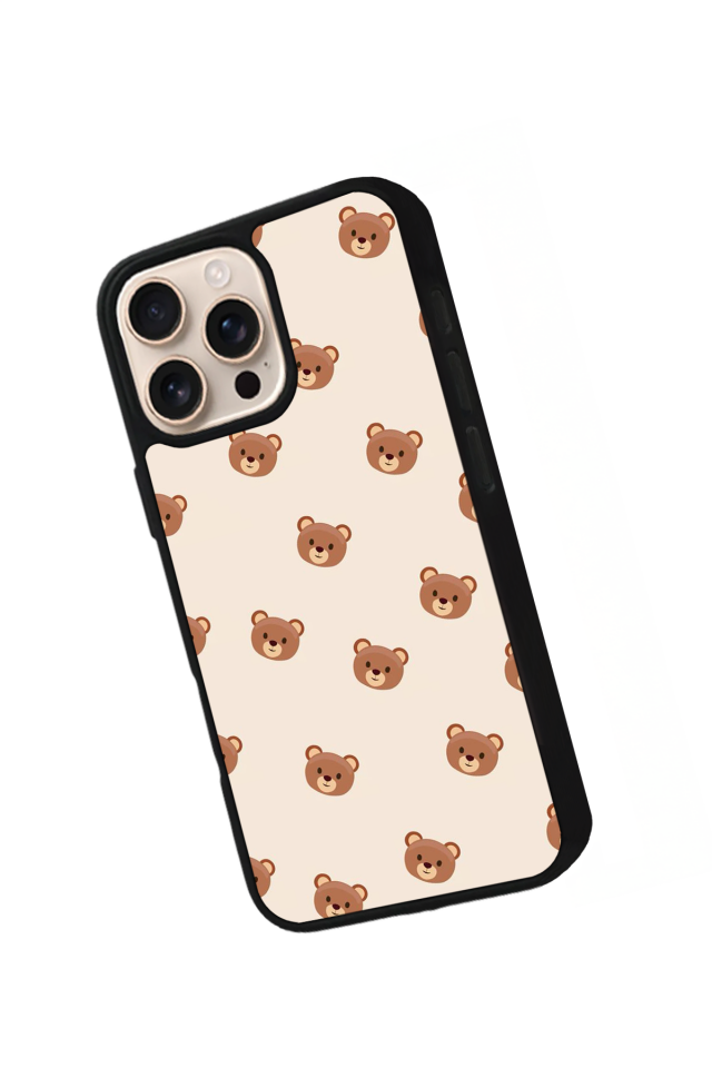 iPhone 14 Pro Max Uyumlu Ayı Tasarımlı Glossy Premium Kılıf