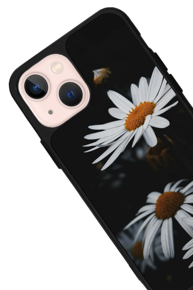 iPhone 13/14 Uyumlu Cicek Tasarımlı Glossy Premium Kılıf