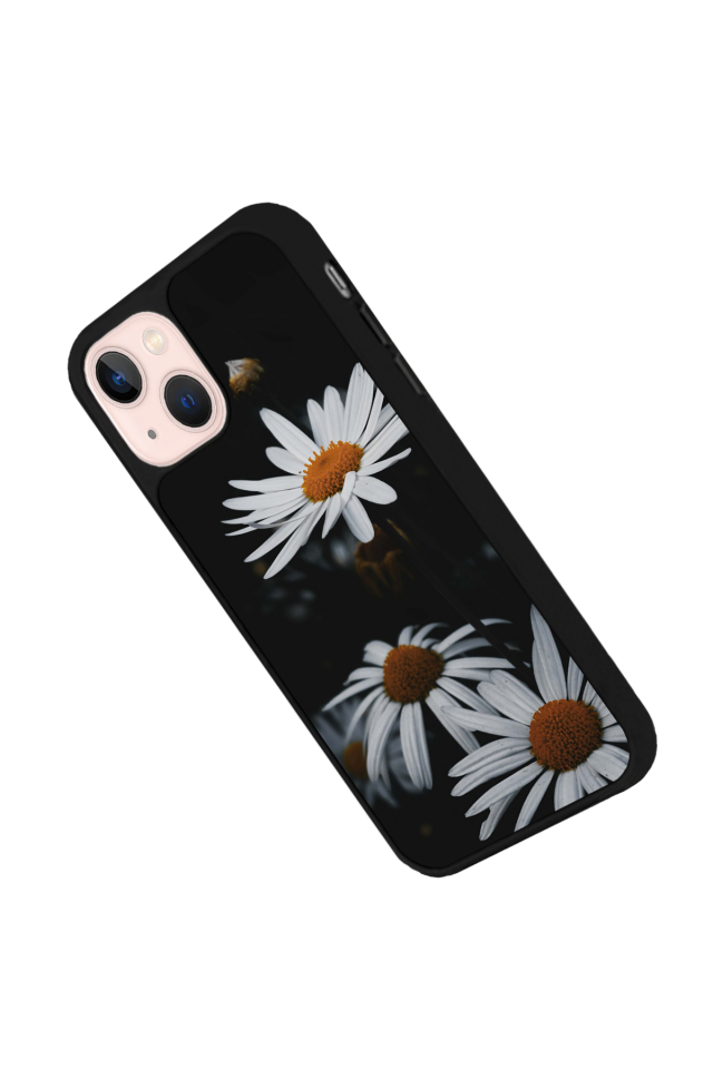 iPhone 13/14 Uyumlu Cicek Tasarımlı Glossy Premium Kılıf