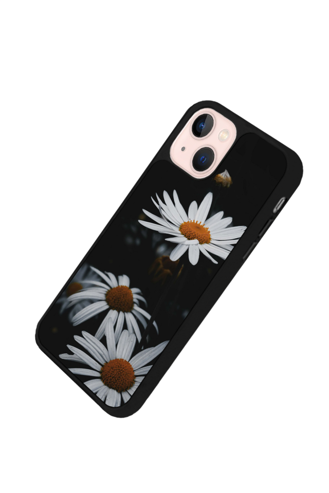 iPhone 13/14 Uyumlu Cicek Tasarımlı Glossy Premium Kılıf