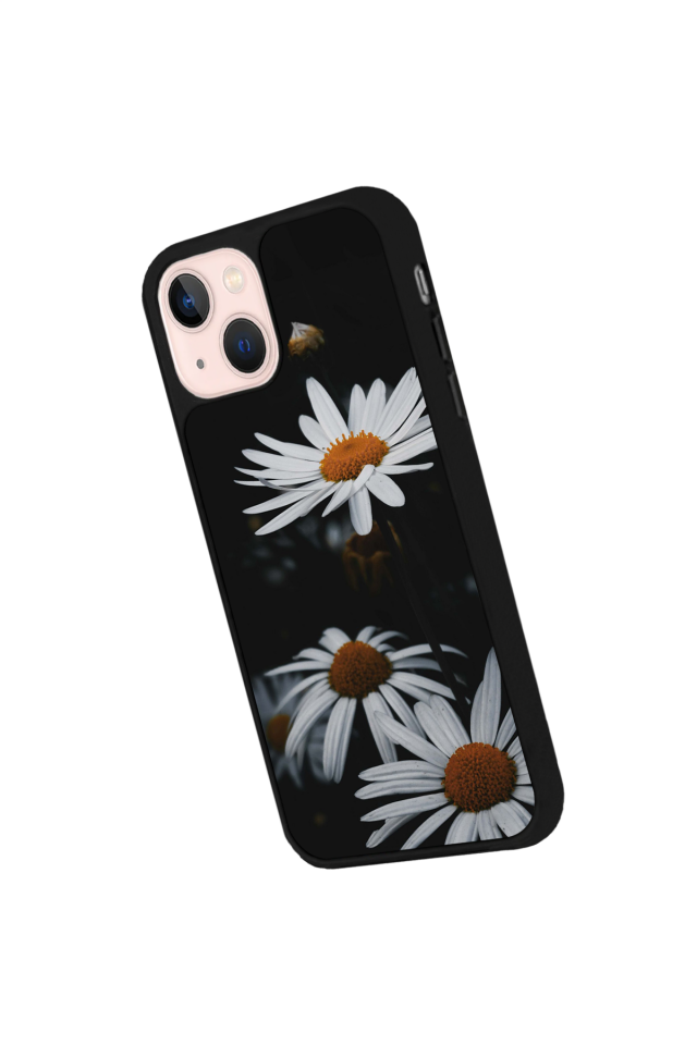 iPhone 13/14 Uyumlu Cicek Tasarımlı Glossy Premium Kılıf