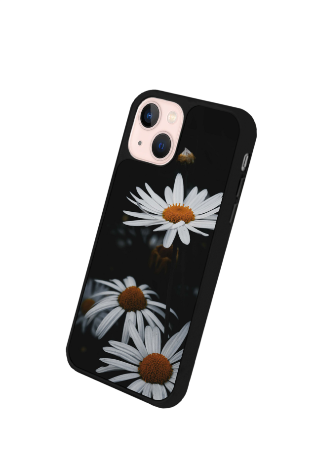 iPhone 13/14 Uyumlu Cicek Tasarımlı Glossy Premium Kılıf