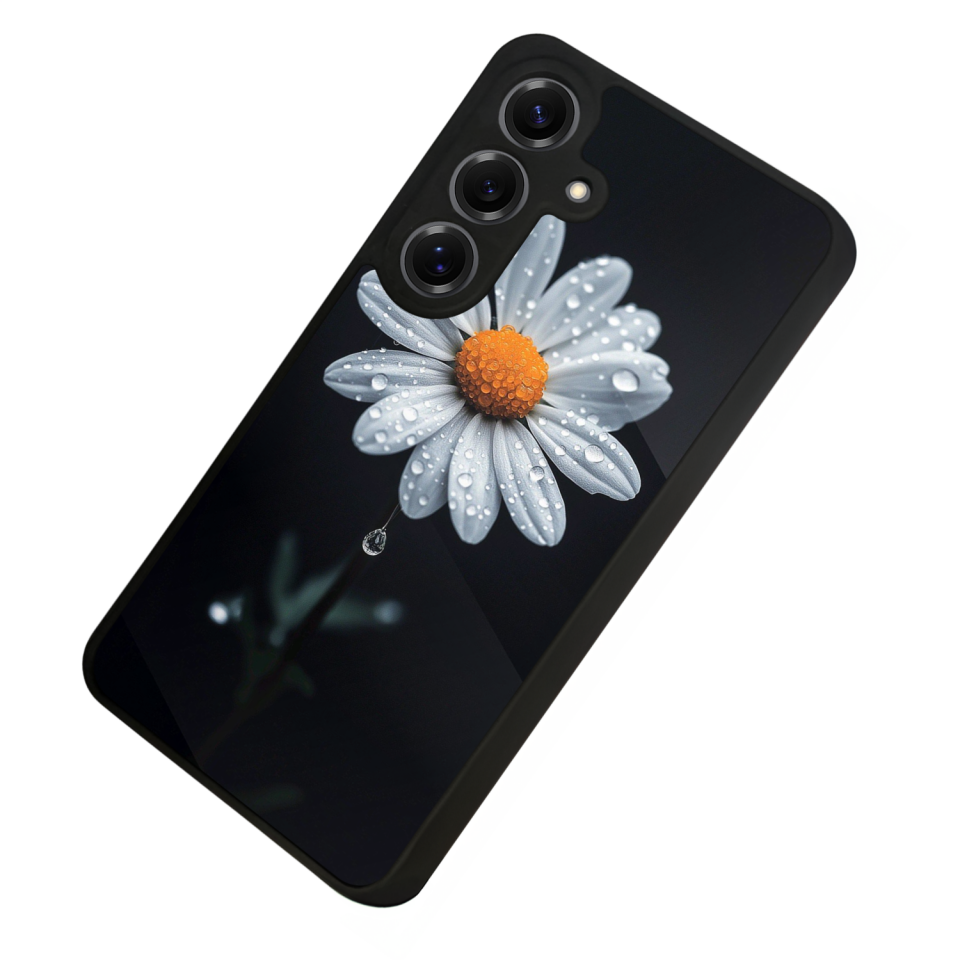Samsung Galaxy S25 Uyumlu Cicek Tasarımlı Glossy Premium Kılıf