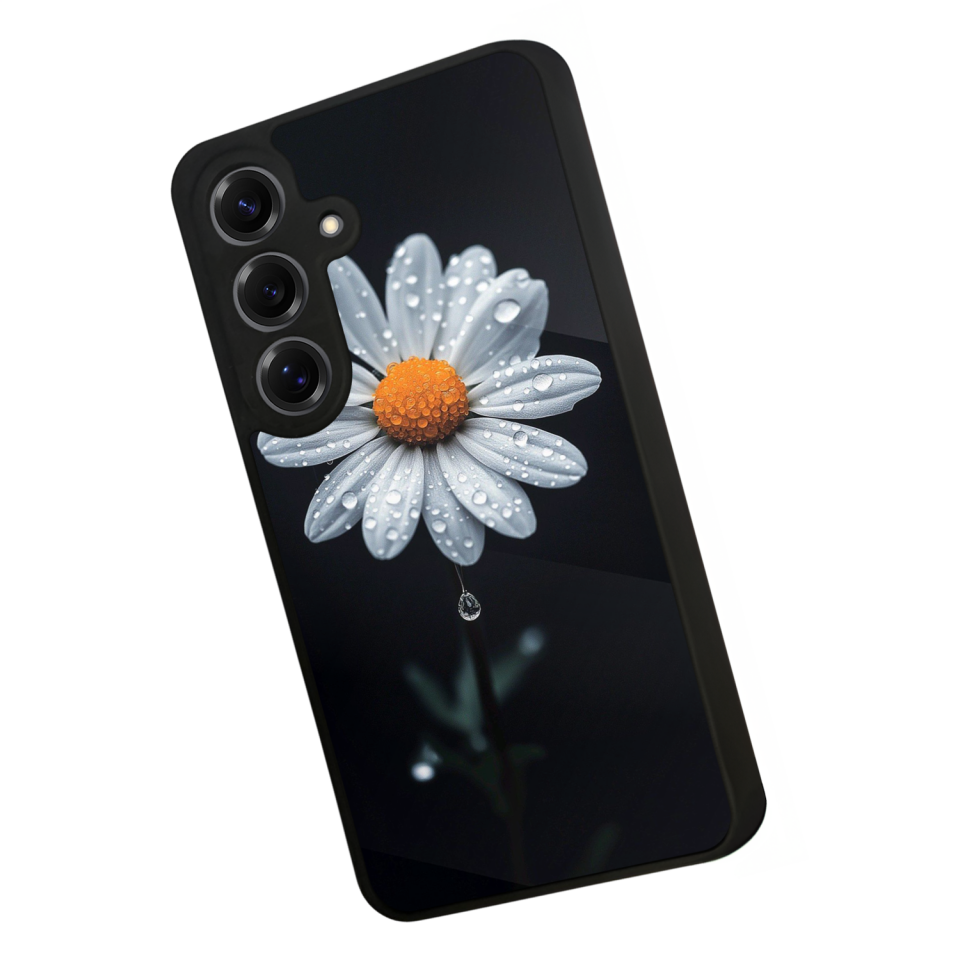 Samsung Galaxy S25 Uyumlu Cicek Tasarımlı Glossy Premium Kılıf