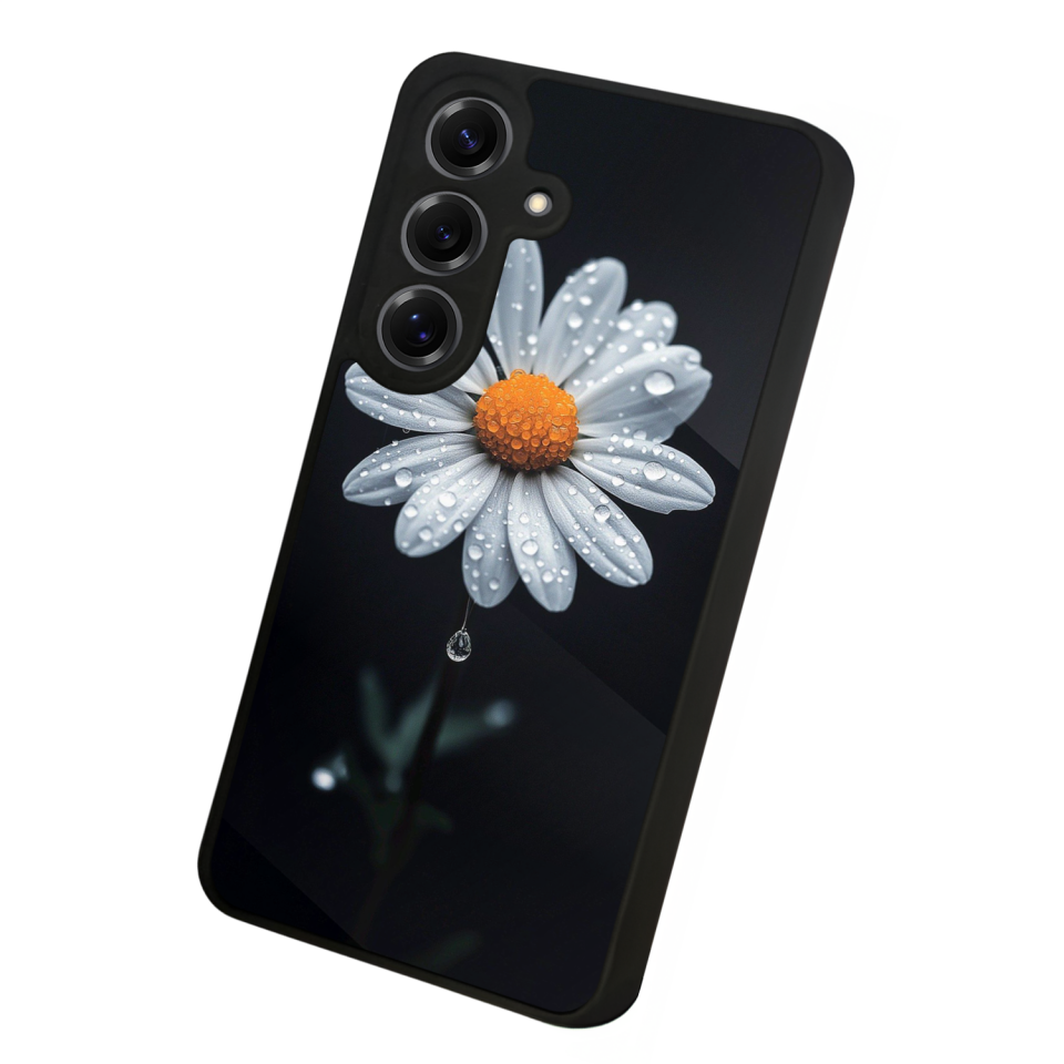 Samsung Galaxy S25 Uyumlu Cicek Tasarımlı Glossy Premium Kılıf
