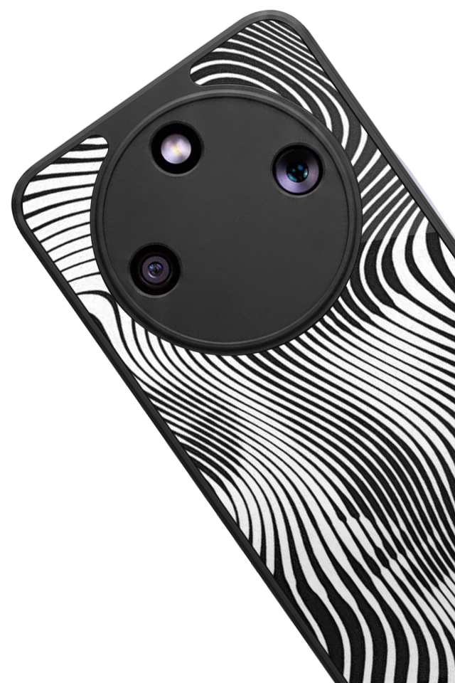 Honor Magic 8 Lite Uyumlu Çizgi Sanatı Tasarımlı Glossy Premium Kılıf