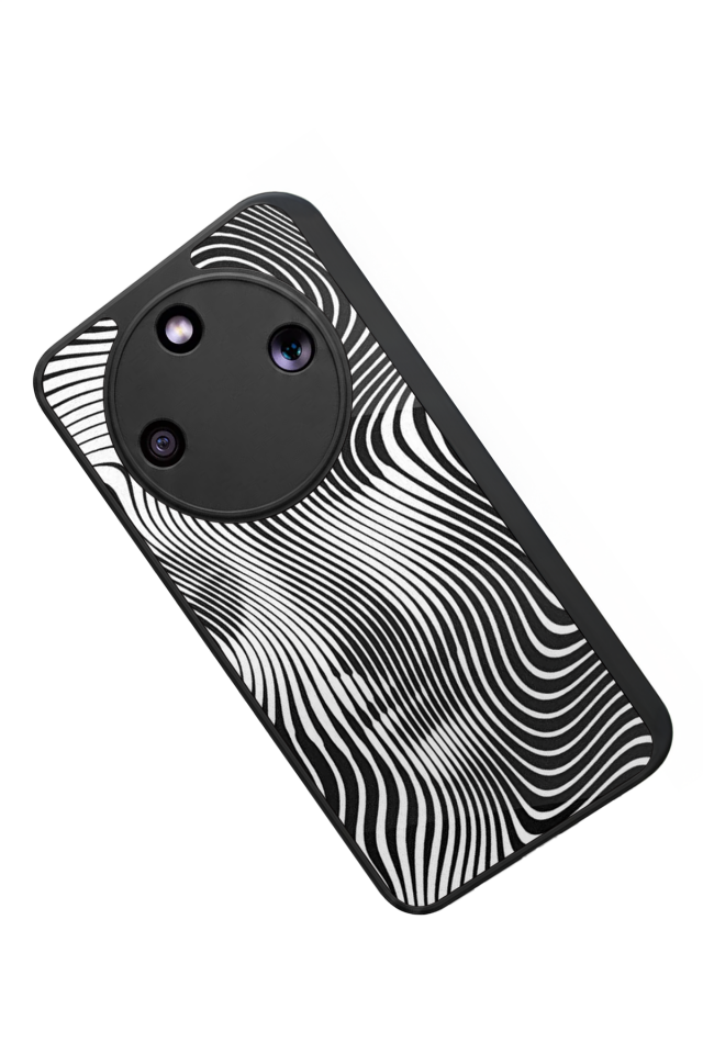 Honor Magic 8 Lite Uyumlu Çizgi Sanatı Tasarımlı Glossy Premium Kılıf