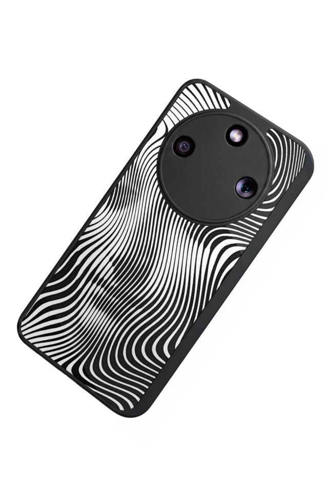 Honor Magic 8 Lite Uyumlu Çizgi Sanatı Tasarımlı Glossy Premium Kılıf