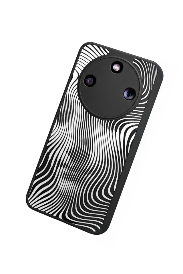Honor Magic 8 Lite Uyumlu Çizgi Sanatı Tasarımlı Glossy Premium Kılıf