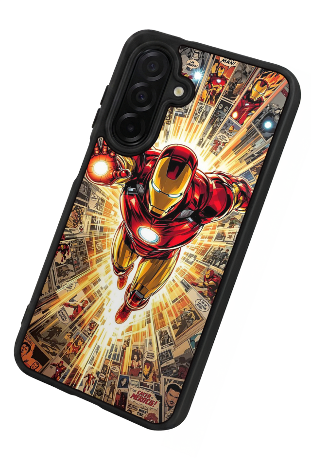 Samsung Galaxy A36 Uyumlu Iron Man ( Demir Adam ) Tasarımlı Glossy Premium Kılıf