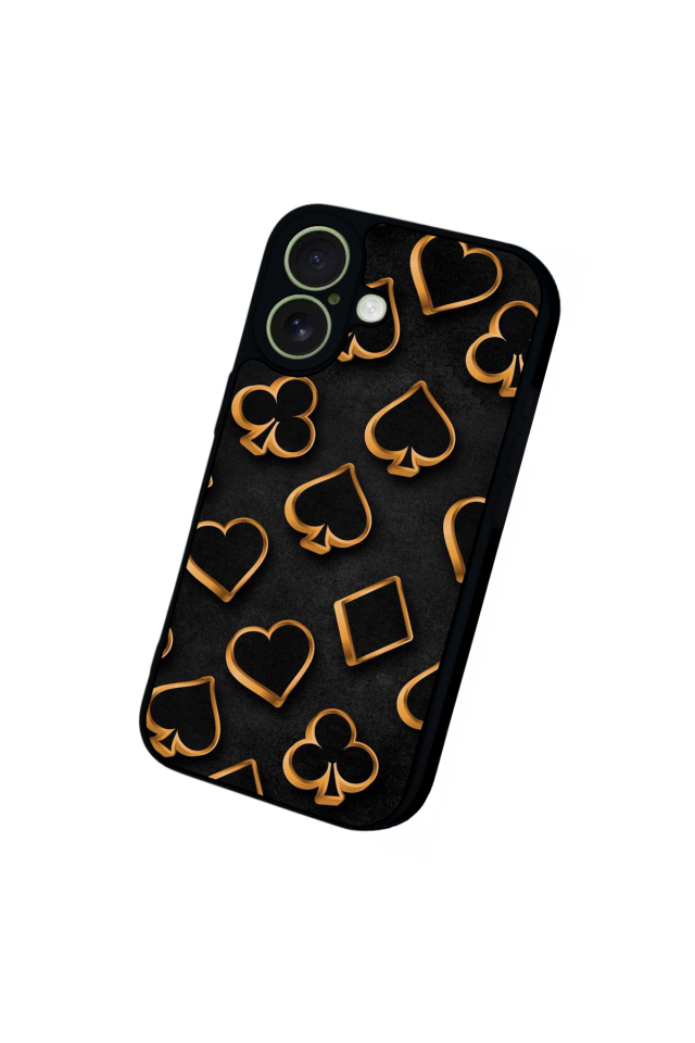 iPhone 17 Uyumlu Kart Tasarımlı Glossy Premium Kılıf
