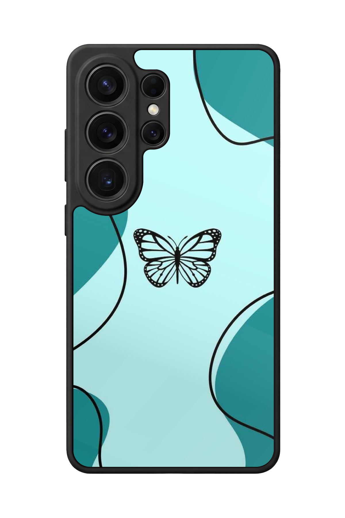 Samsung Galaxy S26 Ultra Uyumlu Kelebek Tasarımlı Glossy Premium Kılıf