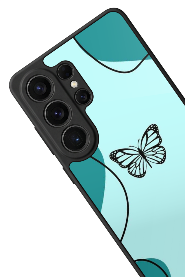 Samsung Galaxy S26 Ultra Uyumlu Kelebek Tasarımlı Glossy Premium Kılıf