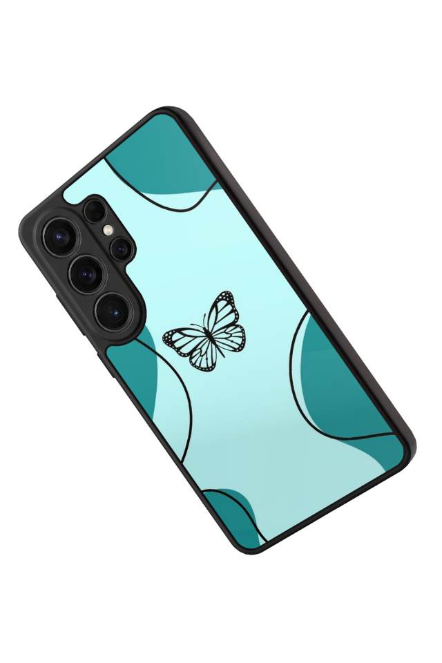 Samsung Galaxy S26 Ultra Uyumlu Kelebek Tasarımlı Glossy Premium Kılıf