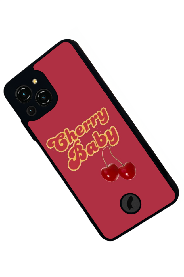 Reeder S23 Pro Max Uyumlu Kiraz Tasarımlı Glossy Premium Kılıf