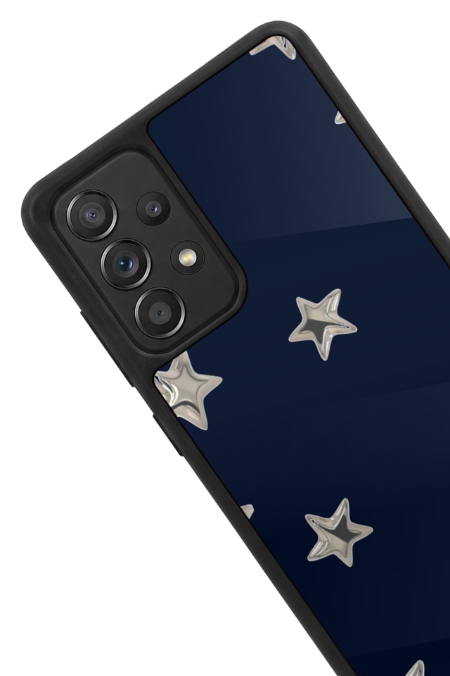 Samsung Galaxy A72 Uyumlu Retro Yildizlar Tasarımlı Glossy Premium Kılıf