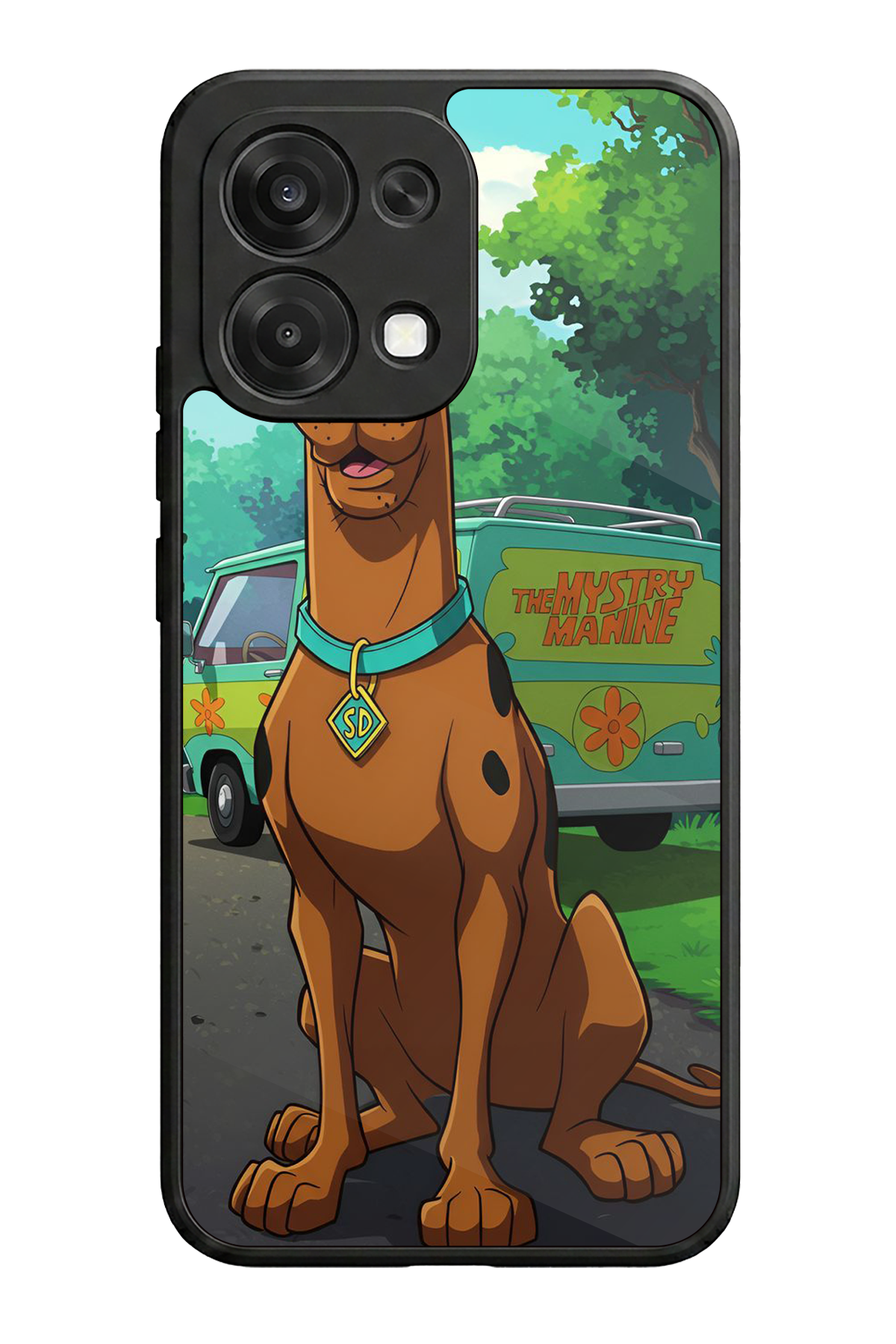 Oppo A6 Pro Uyumlu Scooby Doo Tasarımlı Glossy Premium Kılıf