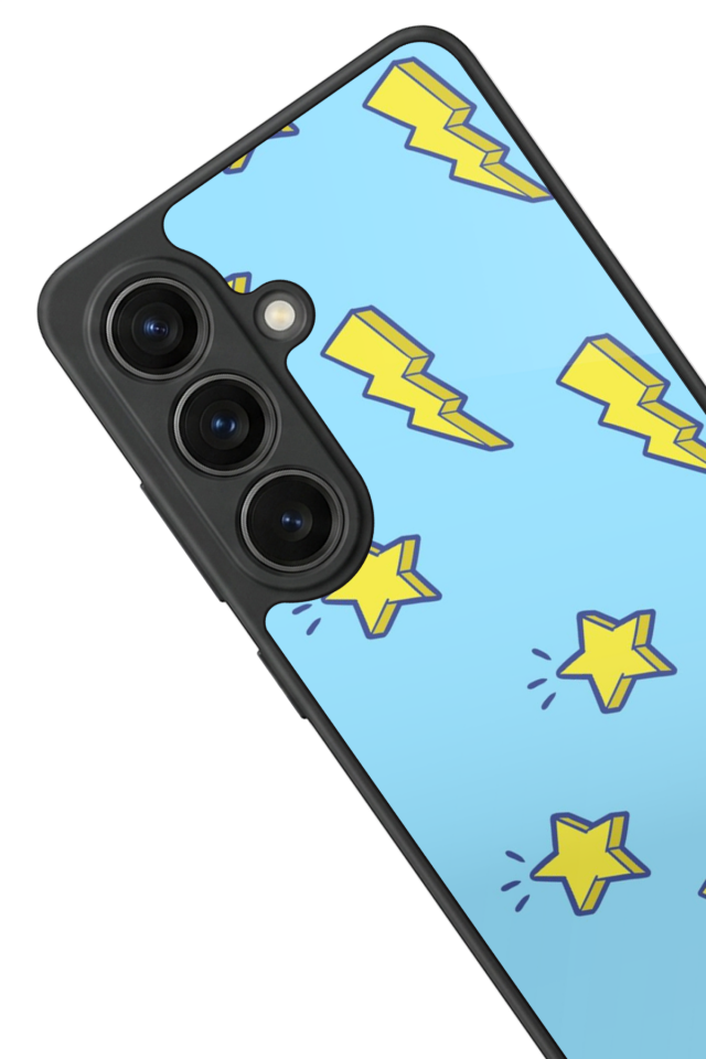 Samsung Galaxy S26 Uyumlu Simsek Tasarımlı Glossy Premium Kılıf
