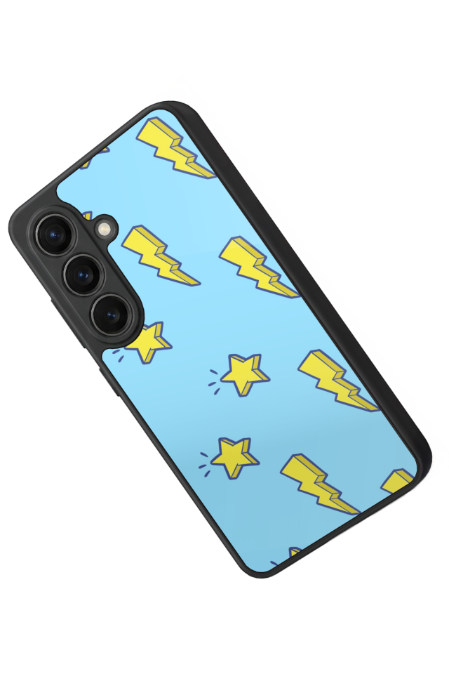 Samsung Galaxy S26 Uyumlu Simsek Tasarımlı Glossy Premium Kılıf