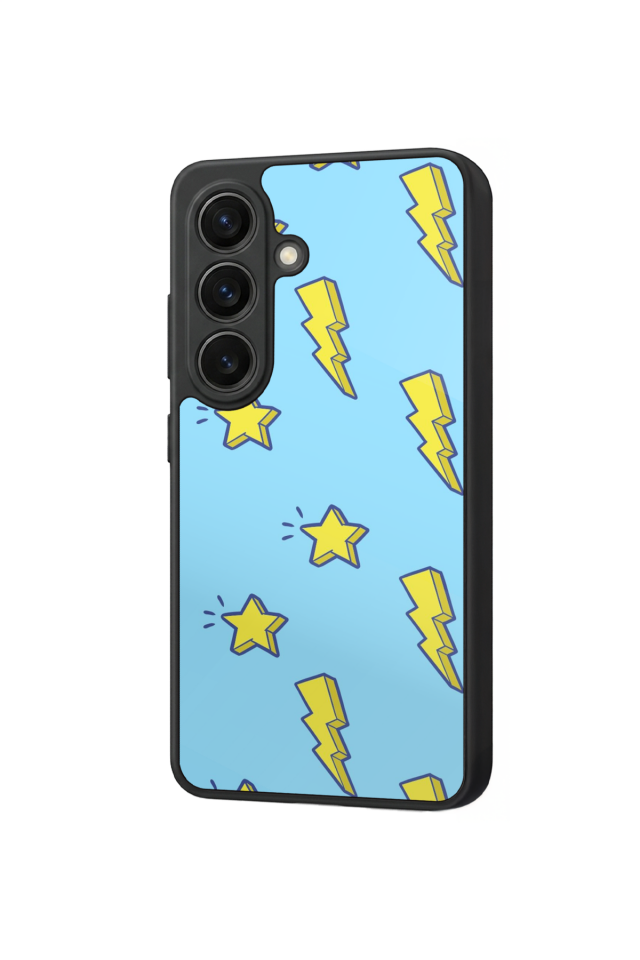 Samsung Galaxy S26 Uyumlu Simsek Tasarımlı Glossy Premium Kılıf