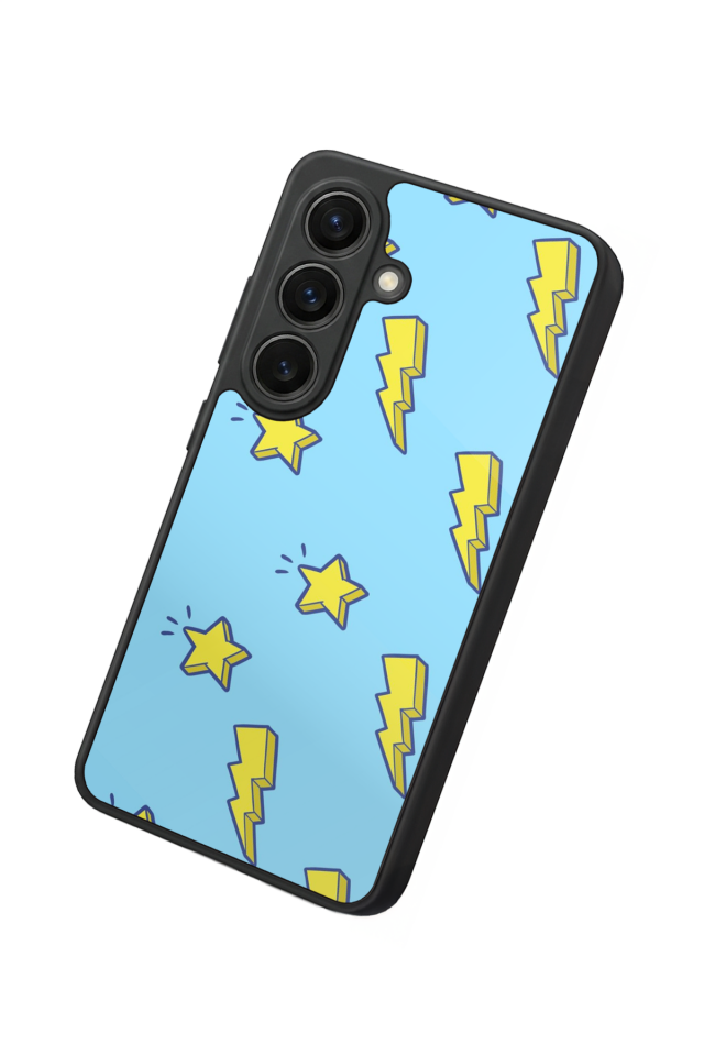 Samsung Galaxy S26 Uyumlu Simsek Tasarımlı Glossy Premium Kılıf