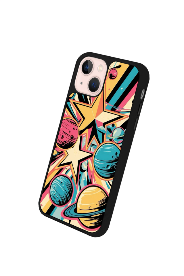 iPhone 15 Plus Uyumlu Uzay Tasarımlı Glossy Premium Kılıf