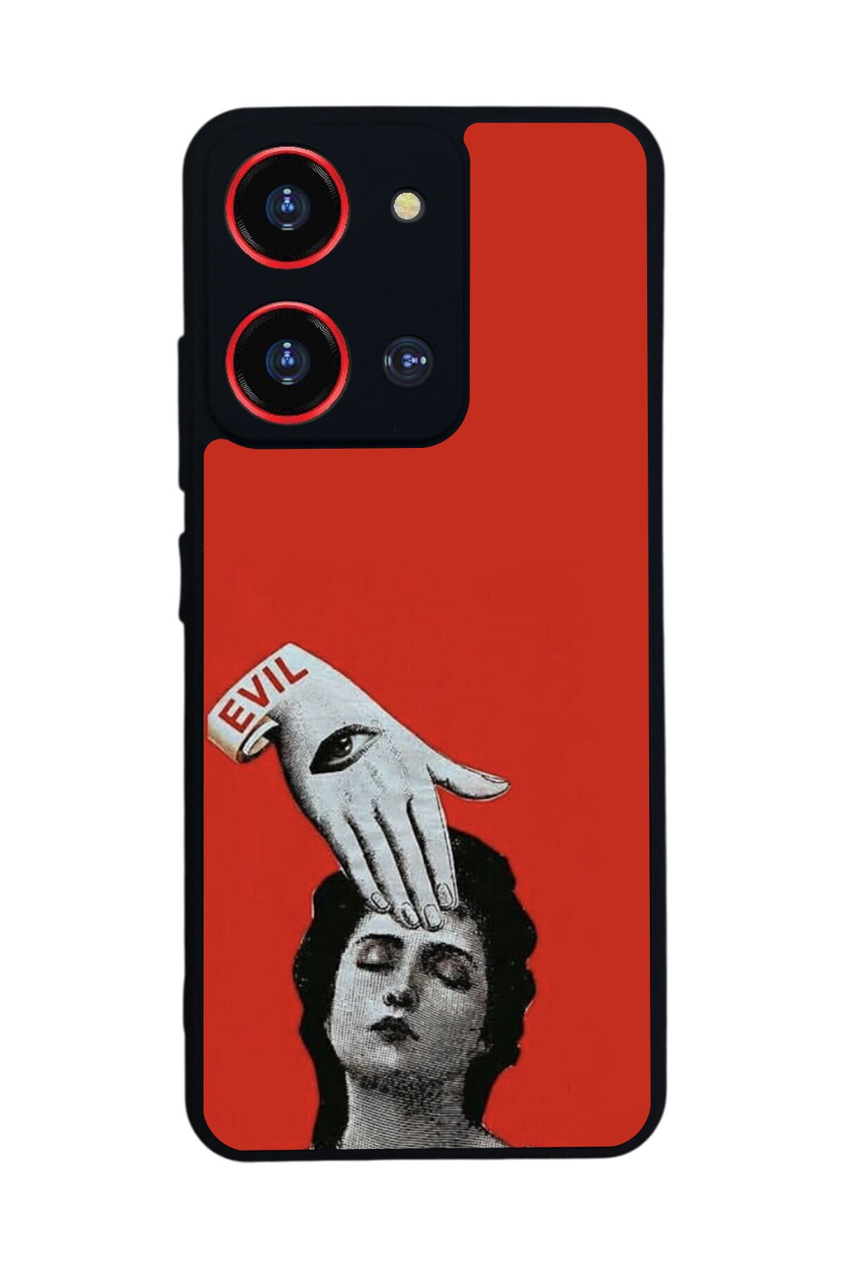 Reeder S19 Max Pro S 108MP Uyumlu Kirmizi Tasarımlı Glossy Premium Kılıf