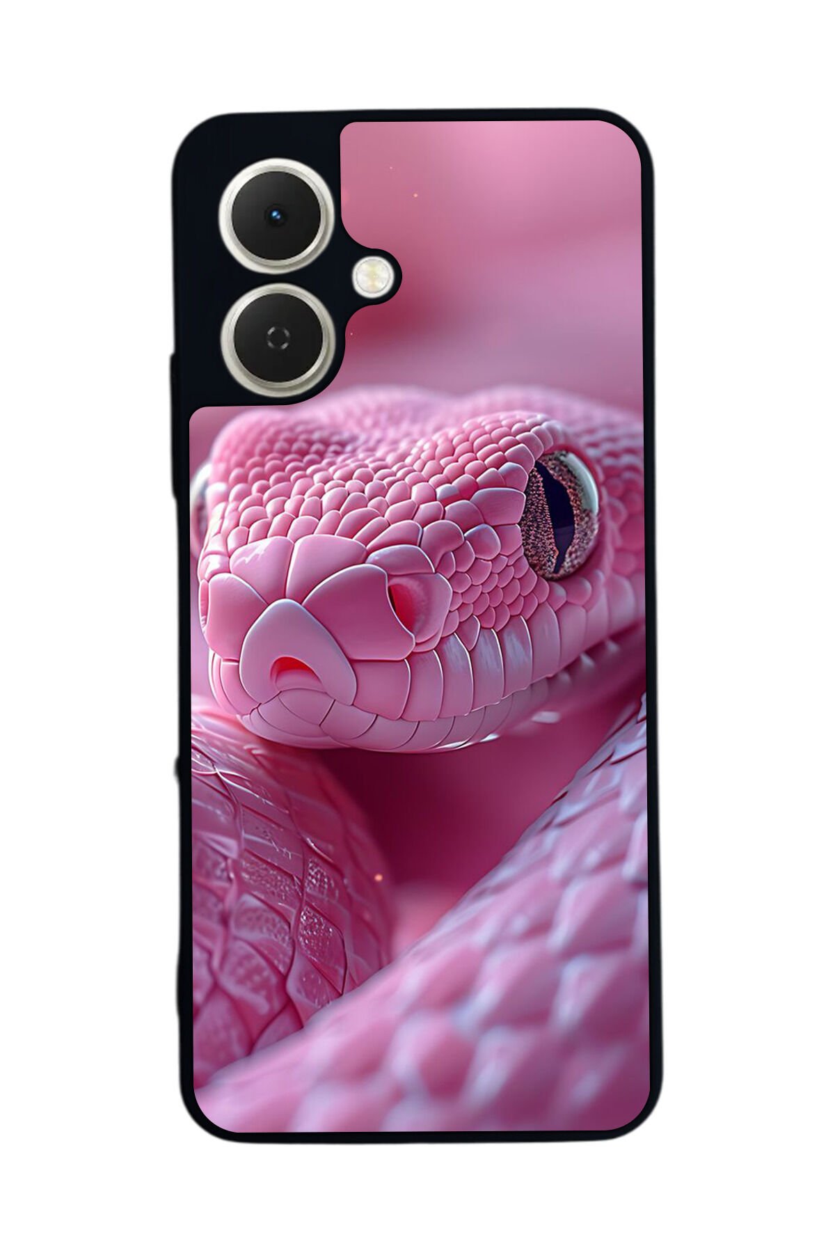 Tecno Spark GO 2 Uyumlu Yılan Tasarımlı Glossy Premium Kılıf