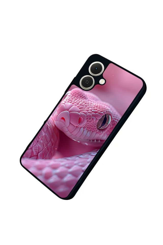 Tecno Spark GO 2 Uyumlu Yılan Tasarımlı Glossy Premium Kılıf