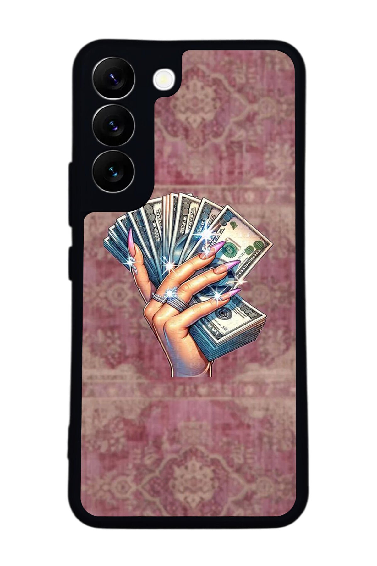 Samsung Galaxy S22 Uyumlu Money Para Tasarımlı Glossy Premium Kılıf