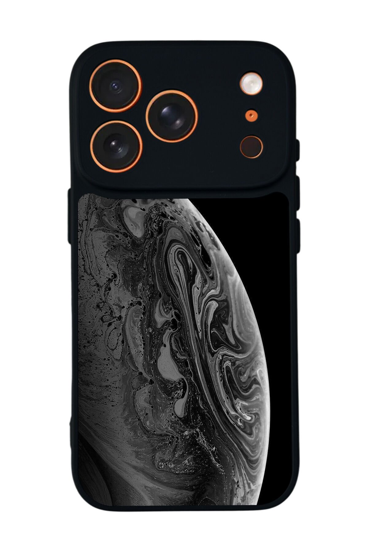 iPhone 17 Pro Max Uyumlu Ay Tasarımlı Glossy Premium Kılıf