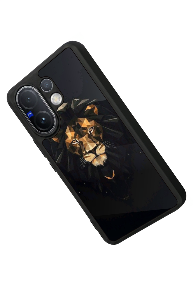Vivo V60 Uyumlu Aslan Tasarımlı Glossy Premium Kılıf