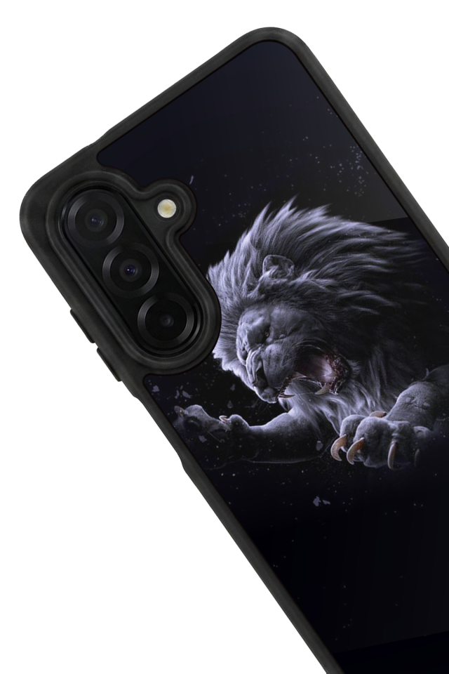 Samsung Galaxy A56 Uyumlu Aslan Tasarımlı Glossy Premium Kılıf