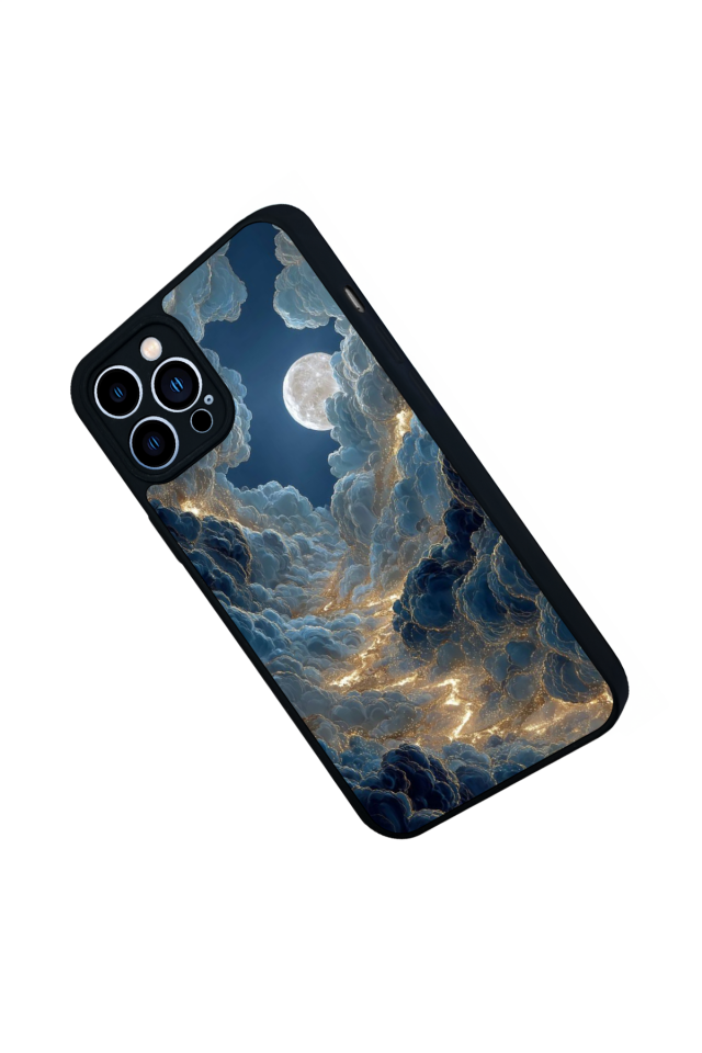 iPhone 13 Pro Max Uyumlu Ay Tasarımlı Glossy Premium Kılıf