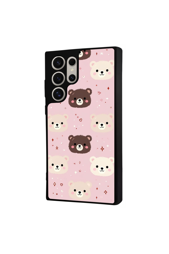 Samsung Galaxy S24 Ultra Uyumlu Ayı Tasarımlı Glossy Premium Kılıf